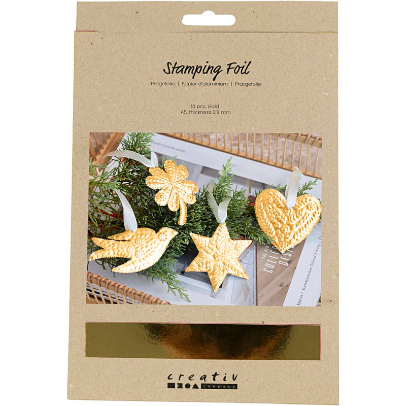 Lamina in rilievo, a5, foglio 148x210, spess. 0,9 mm, oro, 10 pezzi 1 scatola