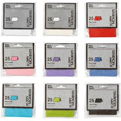 Tarjetas de presentación de empresa Creativ, tamaño 9x4 cm, contenido puede variar, 250 gr, varios colores, 30 caja 1 caja