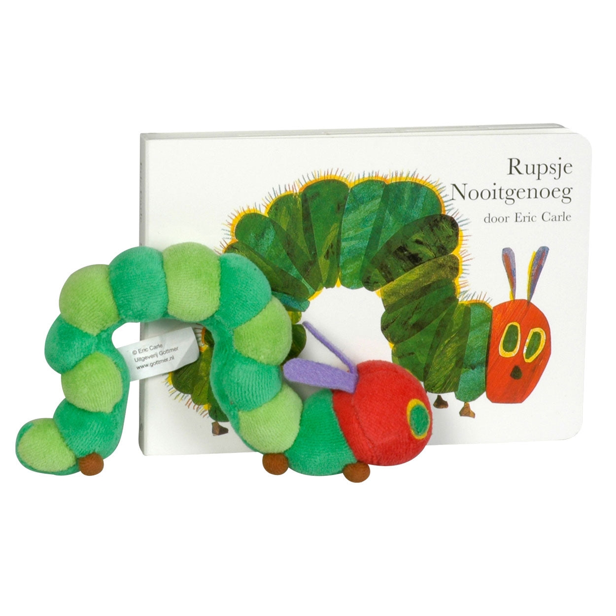 Libro in cartonato del gruppo editoriale Gottmer Caterpillar Neverenough + peluche