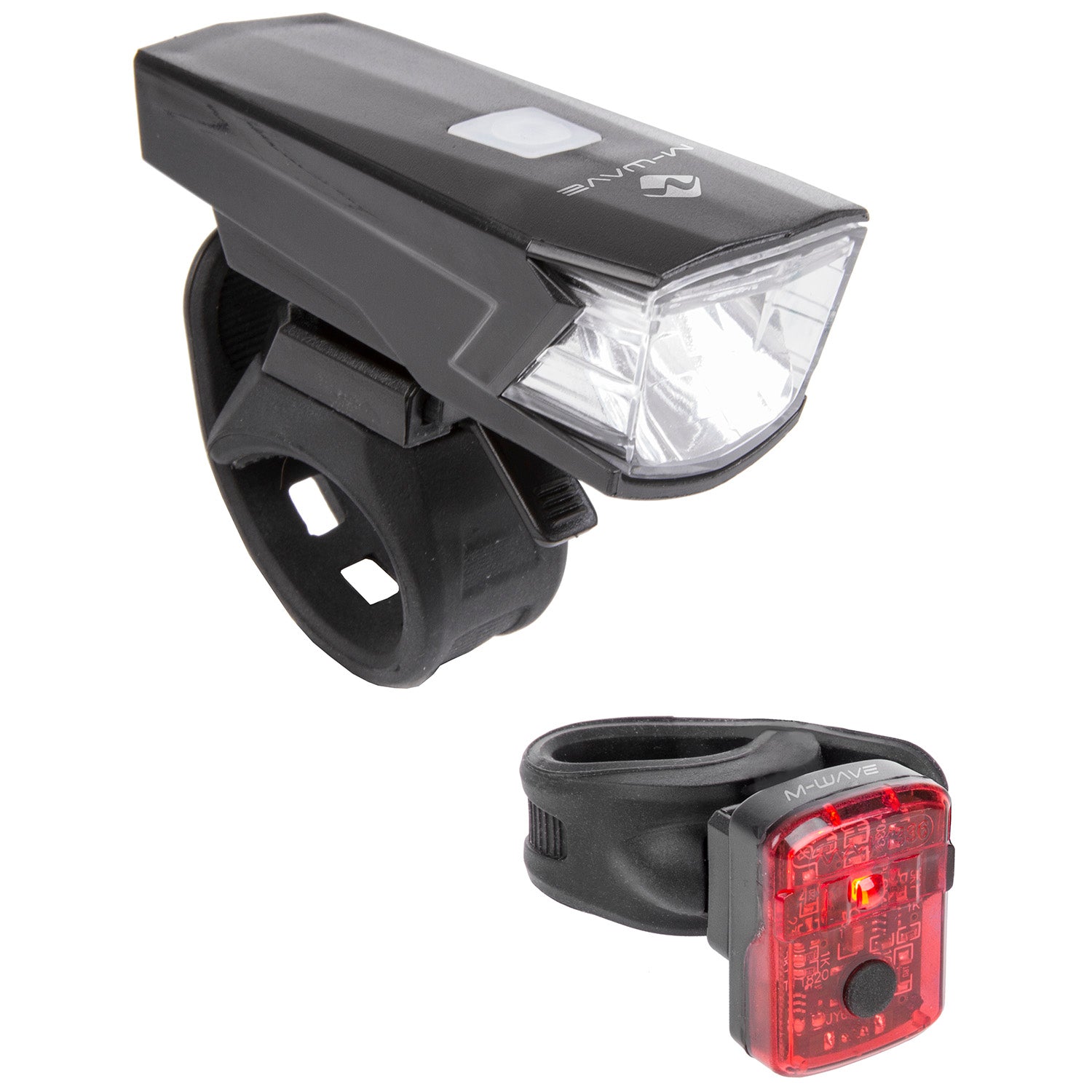Set di illuminazione con batteria ricaricabile USB M-wave Atlas K 15