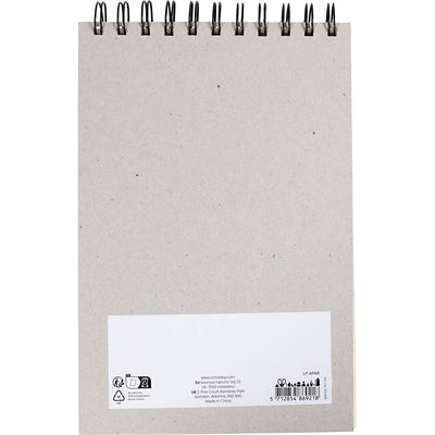 Creativ company papierblok oliepastels a5 wit 300g 15 vel tekenblok.