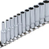 Bgs technic hexagon socket set, deep 1 4 af 4 - 13 mm 11 pcs.
