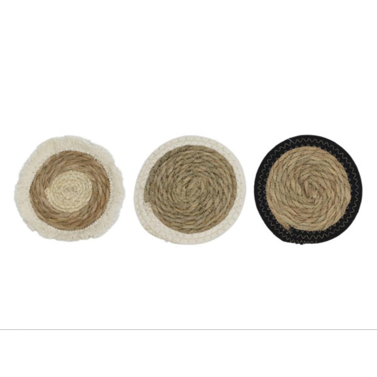 Mantel individual Svenska living ø17cm algodón de algas marinas