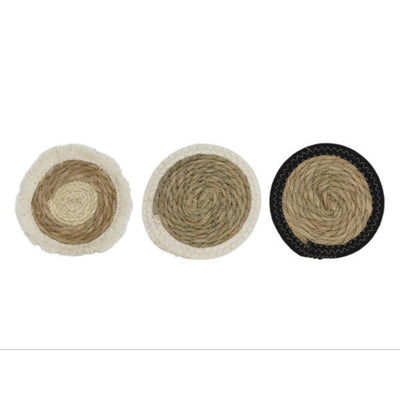 Mantel individual Svenska living ø17cm algodón de algas marinas