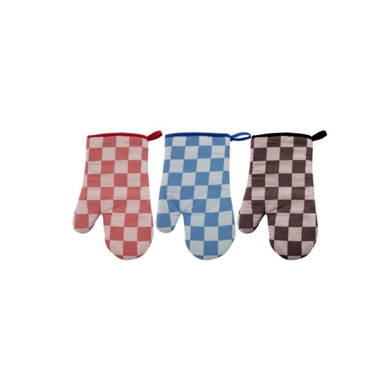 Utensilios de cocina guante para horno jeans de silicona negro 18x33cm