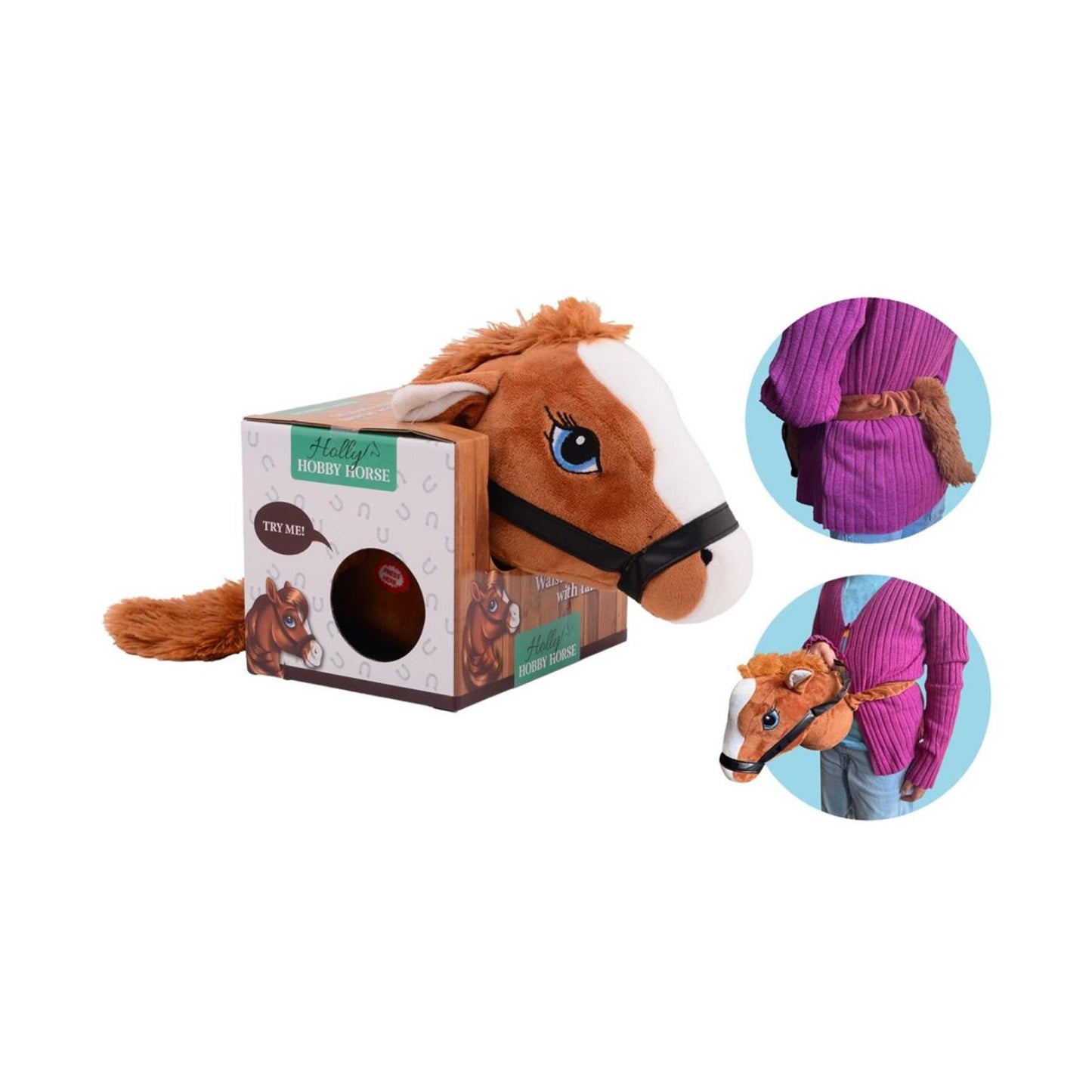 Holly Horse Horse Head marrone con elastico