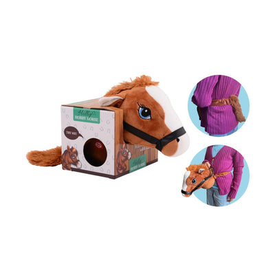 Cabeza de caballo de Holly Horse marrón con elástico