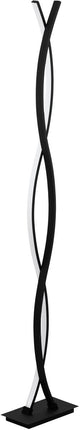 Eglo lasana 3 vloerlamp - led - 142 cm - zwart wit