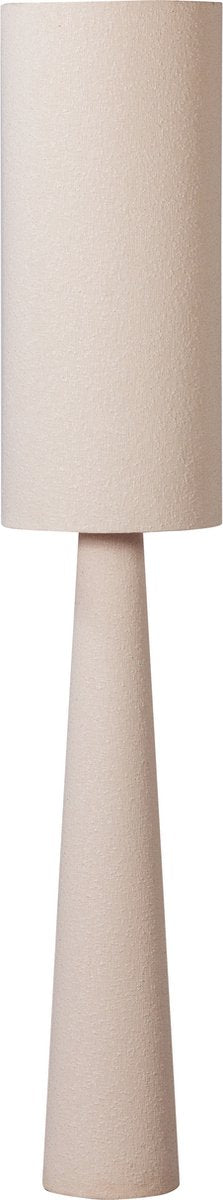 Woood loft vloerlamp - metaal bouclé - naturel - 187xø35 cm