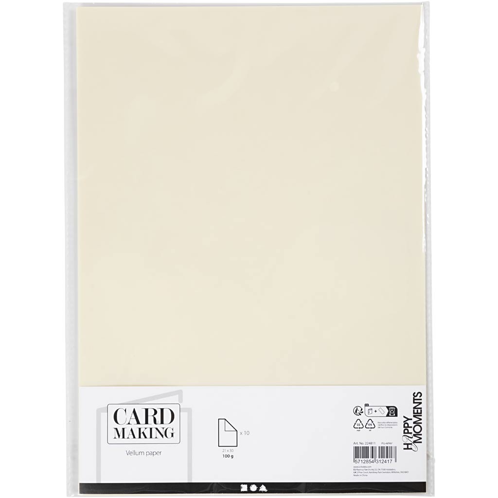 Creative Company Vellum Paper A4 Off-White, 10 fogli