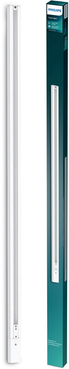 Philips led philips easylink - 1 meter rail met stroomaansluiting - wit - railverlichting