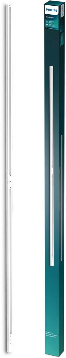 Philips led philips easylink - 2 meter rail met stroomaansluiting - wit - railverlichting