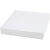 Pannello tela Creative Company, misura 20x20 cm, spessore 3 mm, 280 gr, bianco, 10 pezzi 1 scatola