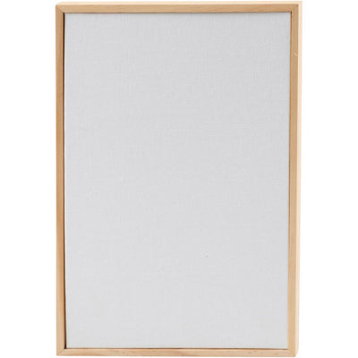 Panel de lienzo Creativ company con marco, tamaño 15,8x23,8 cm, 280 gr, blanco, 10 piezas 1 caja