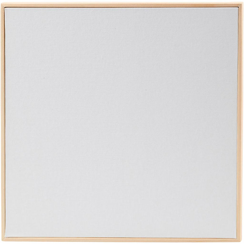 Pannello tela Creativ company con cornice, misura 30x30 cm, 280 gr, bianco, 10 pezzi 1 scatola