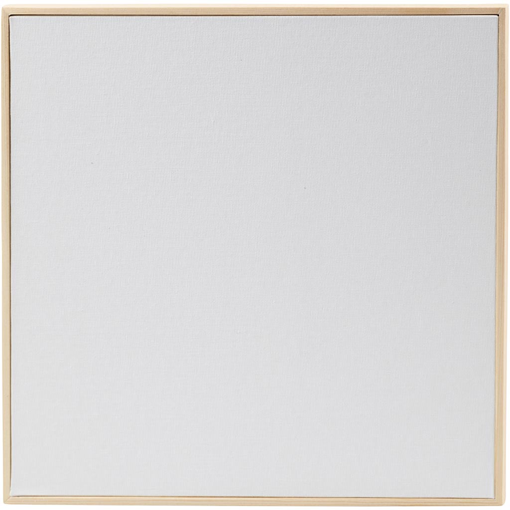 Canvas paneel met lijst, afm 30x30 cm, 280 gr, wit, 1 stuk