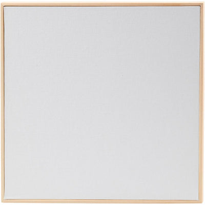 Panel de lienzo Creativ company con marco, dimensiones 30x30 cm, 280 gr, blanco, 1 unidad
