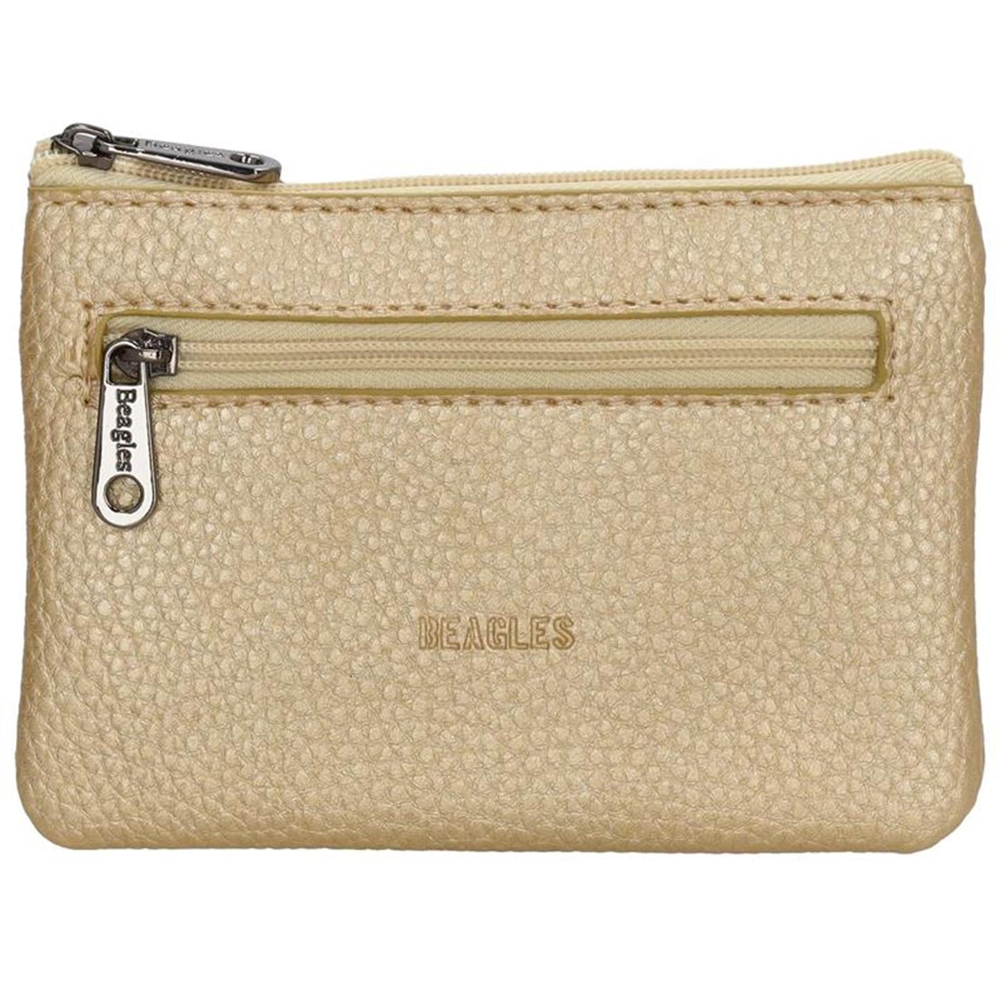 Cartera beagles lizaso oro 12,5x9x1cm