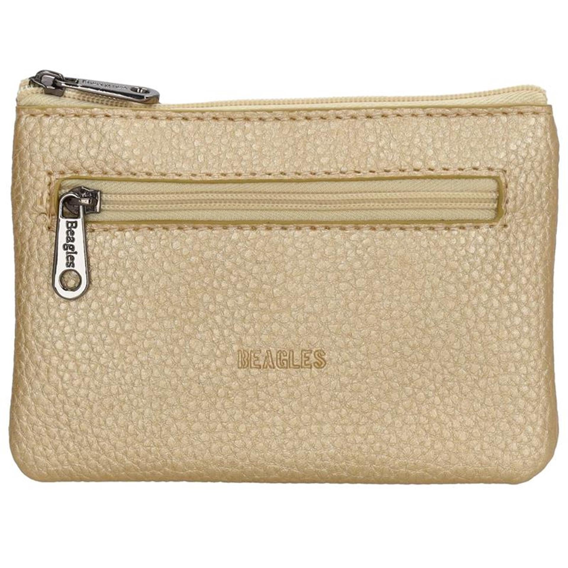 Cartera beagles lizaso oro 12,5x9x1cm