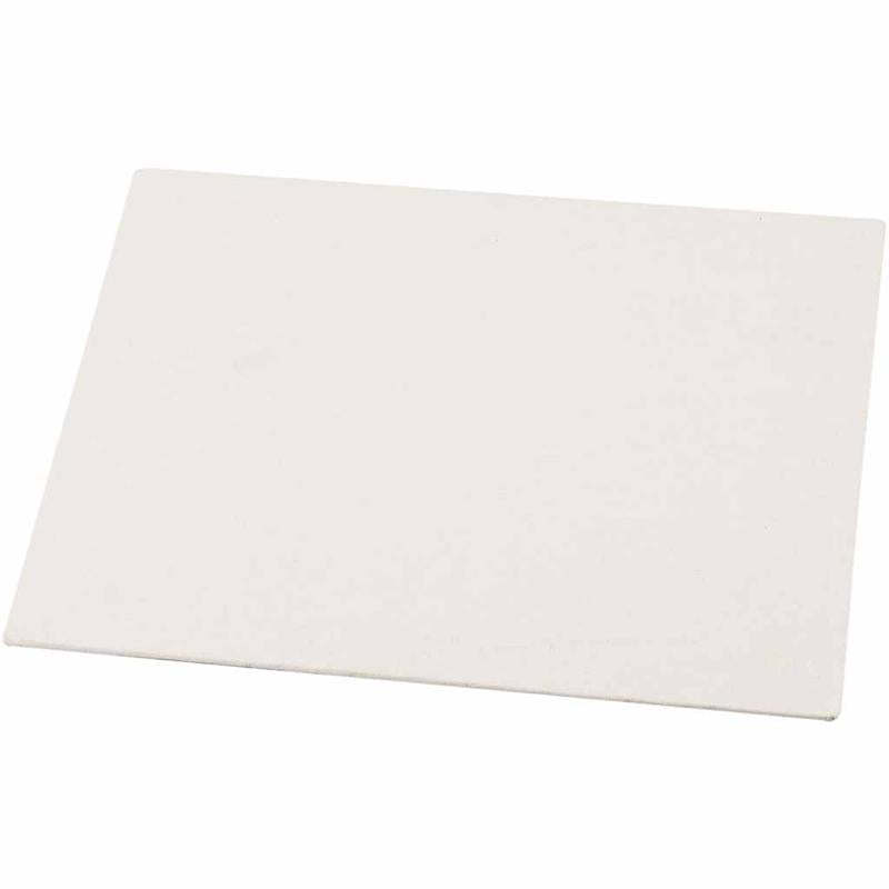 Panel de lienzo Creativ company, a4, dimensiones 21x29,7 cm, grosor 3 mm, 280 gr, blanco, 10 piezas 1 caja