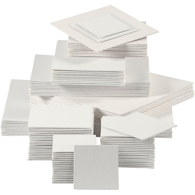 Panel de lienzo Creativ Company, 280 gr, blanco, 108 piezas 1 caja
