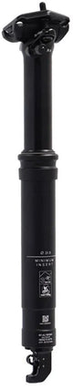 Xlc sp-s14 zadelpen - 27.2 x 340 mm - setback: 0 mm - verend dropper remote (80 mm) - aluminium - zwart
