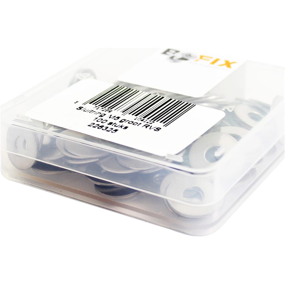 Sluitring M5 Groot Rvs (P100)