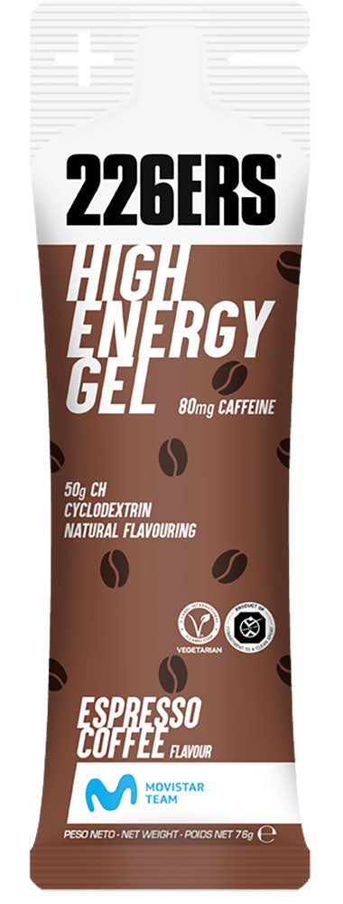 226ers gel de café espresso con cafeína de alta energía 80 mg 76 g