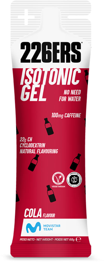 Gel isotonico 226ers 100mg caffeina cola 68g