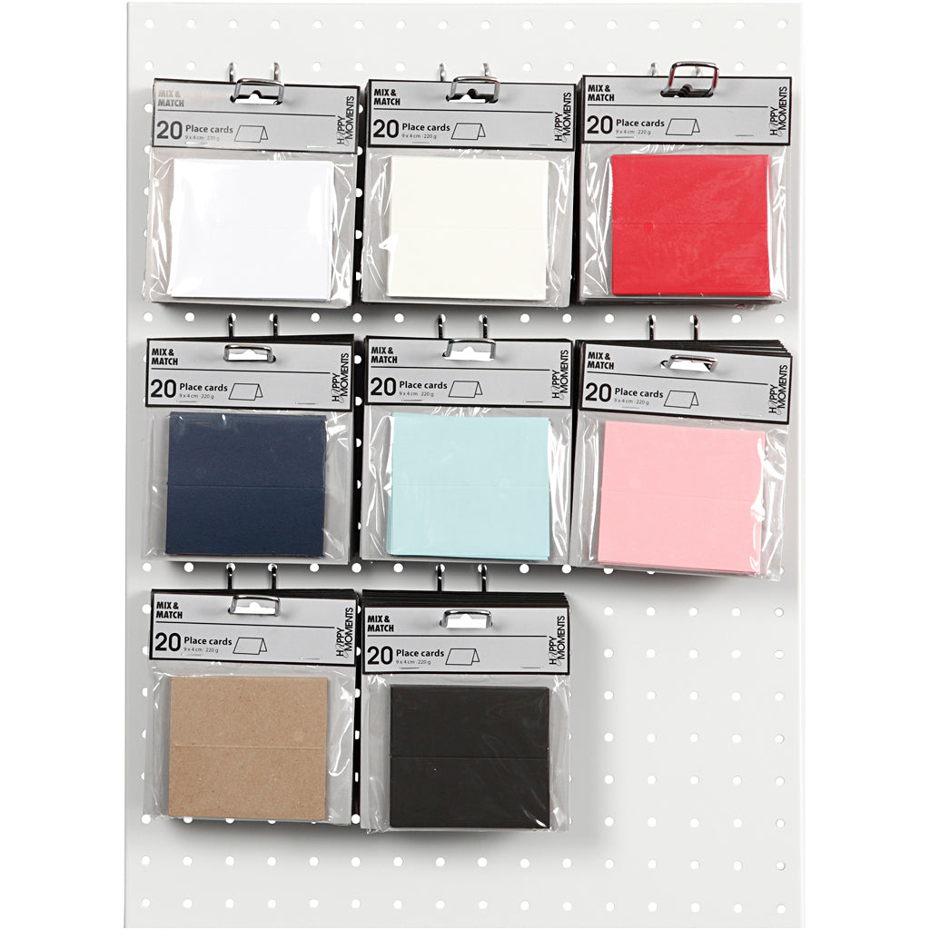 Tarjetas de presentación de empresa Creativ, medidas 9x4 cm, 220 gr, varios colores, 8x10 caja 1 caja