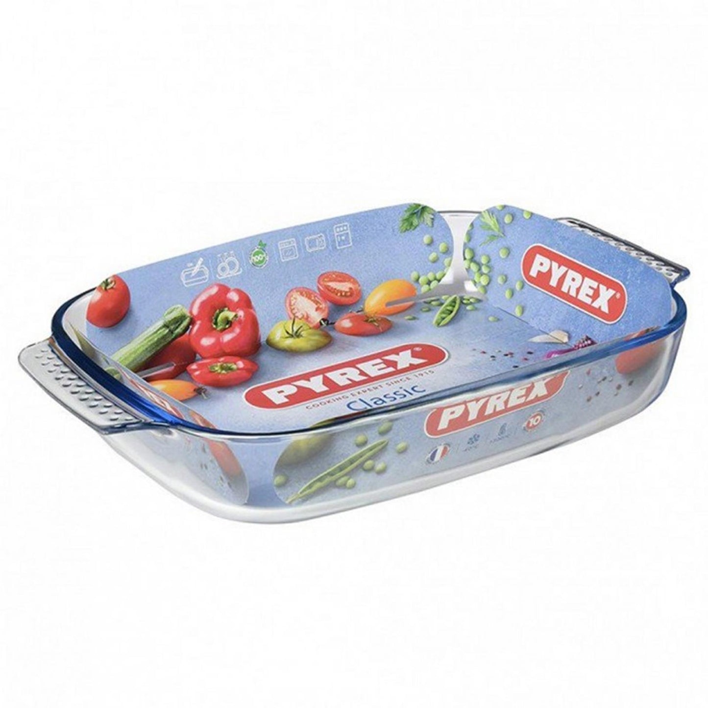 Pirofila Pyrex classica in vetro 22x13cm