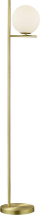 Trio pure - vloerlamp - messing mat - excl. 1x e14 3,5 w - afstandsbediening - geintegreerde dimmer - traploos instelbare lichtkleur - nachtlampje - niet extern dimmerbaar - geheugenfunctie - eenvoudig te bevestigen