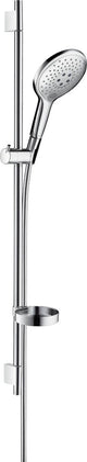Set asta saliscendi Hansgrohe Raindance Select S 150 Unique Puro - 90 cm - cromo - 3 tipi di getto - doccetta diametro 150 mm