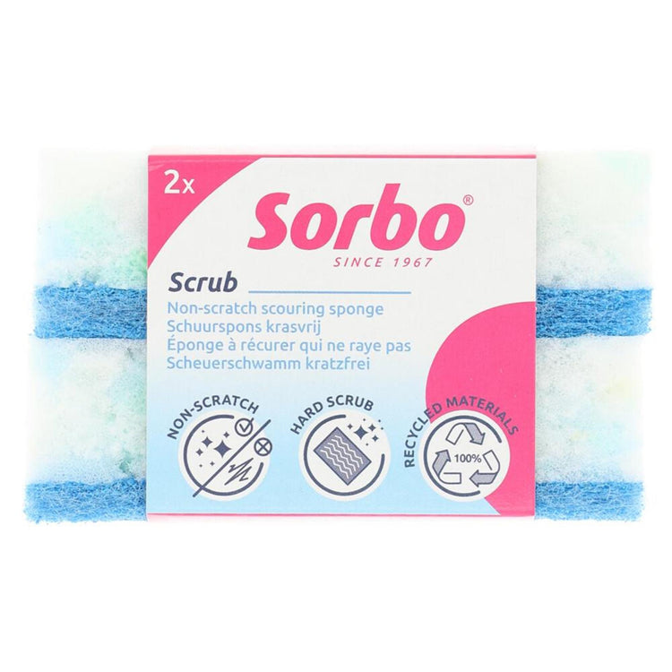 Sorbo spugna abrasiva riciclata antigraffio 2 pz