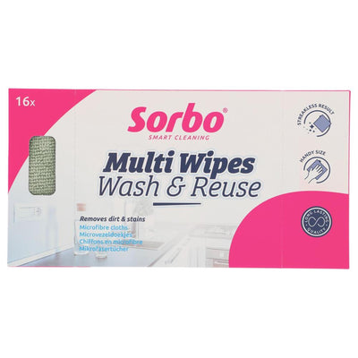 Sorbo paños de microfibra 22x22cm 16uds