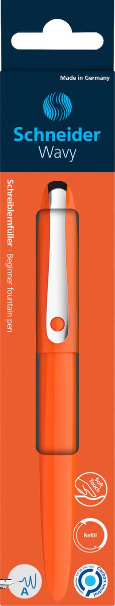 Pluma estilográfica schneider de instrumentos de escritura Schneider - ondulada - naranja - s-162116