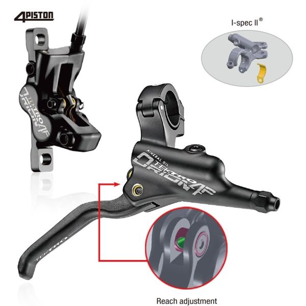 Tektro HD-M745 Hydraulic Disc brake RH 1800mm Black