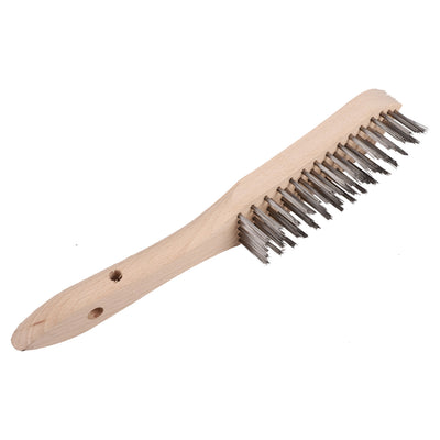 Cepillo de alambre Copenhagen pro - acero fundido - 5 filas - mango de madera fsc - 23.550.05