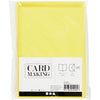 Tarjetas y sobres de empresa Creativ, tamaño tarjeta 10,5x15 cm, tamaño sobre 11,5x16,5 cm, 110+220 gr, amarillo, 6 juegos 1 caja