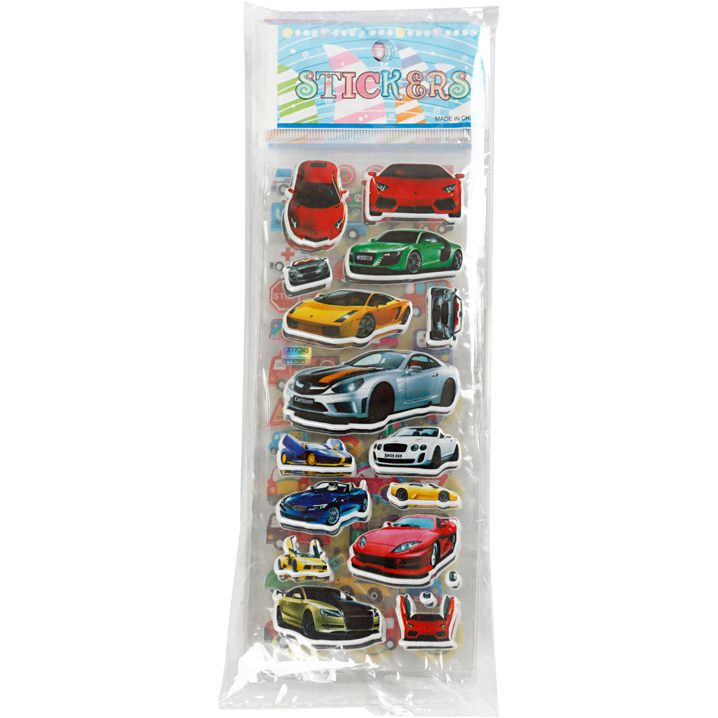 3D stickers, dim 7x17 cm, 20 sheet 1 box