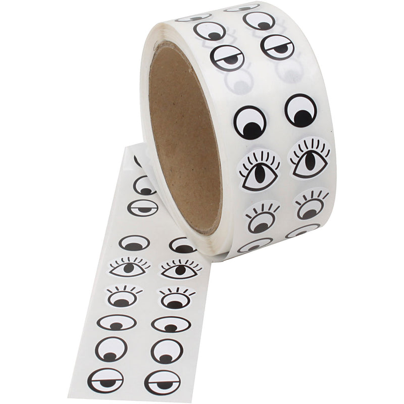 Creativ company http: www.cchobby.nl sticker-ogen-zwart-wit-2000-stuk-1-doos