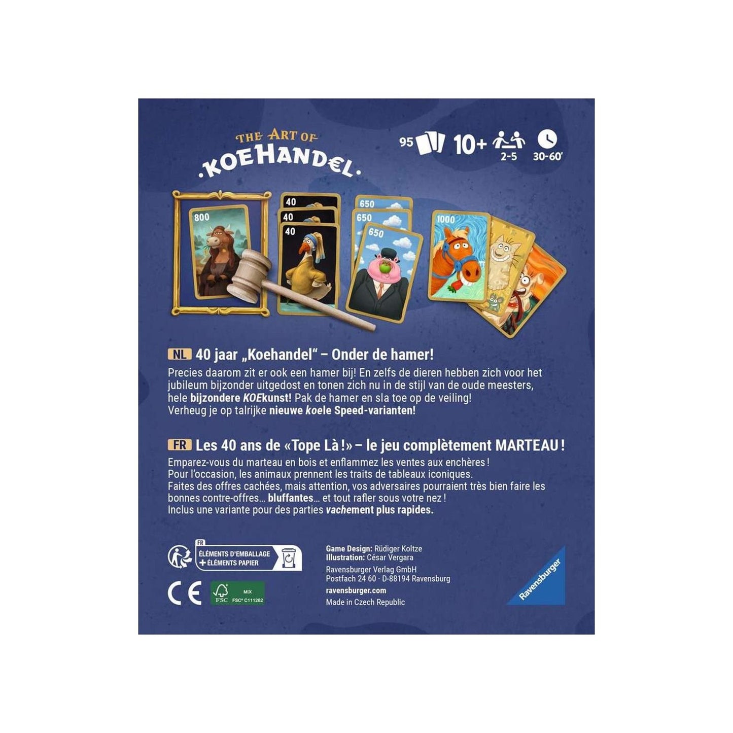 Ravensburger Koehandel Juego de cartas de 40 años