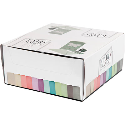 Biglietti e buste aziendali Creativ, formato cartoncino 10,5x15 cm, formato busta 11,5x16,5 cm, 120+210 gr, vari colori, scatola 12x10 1 scatola