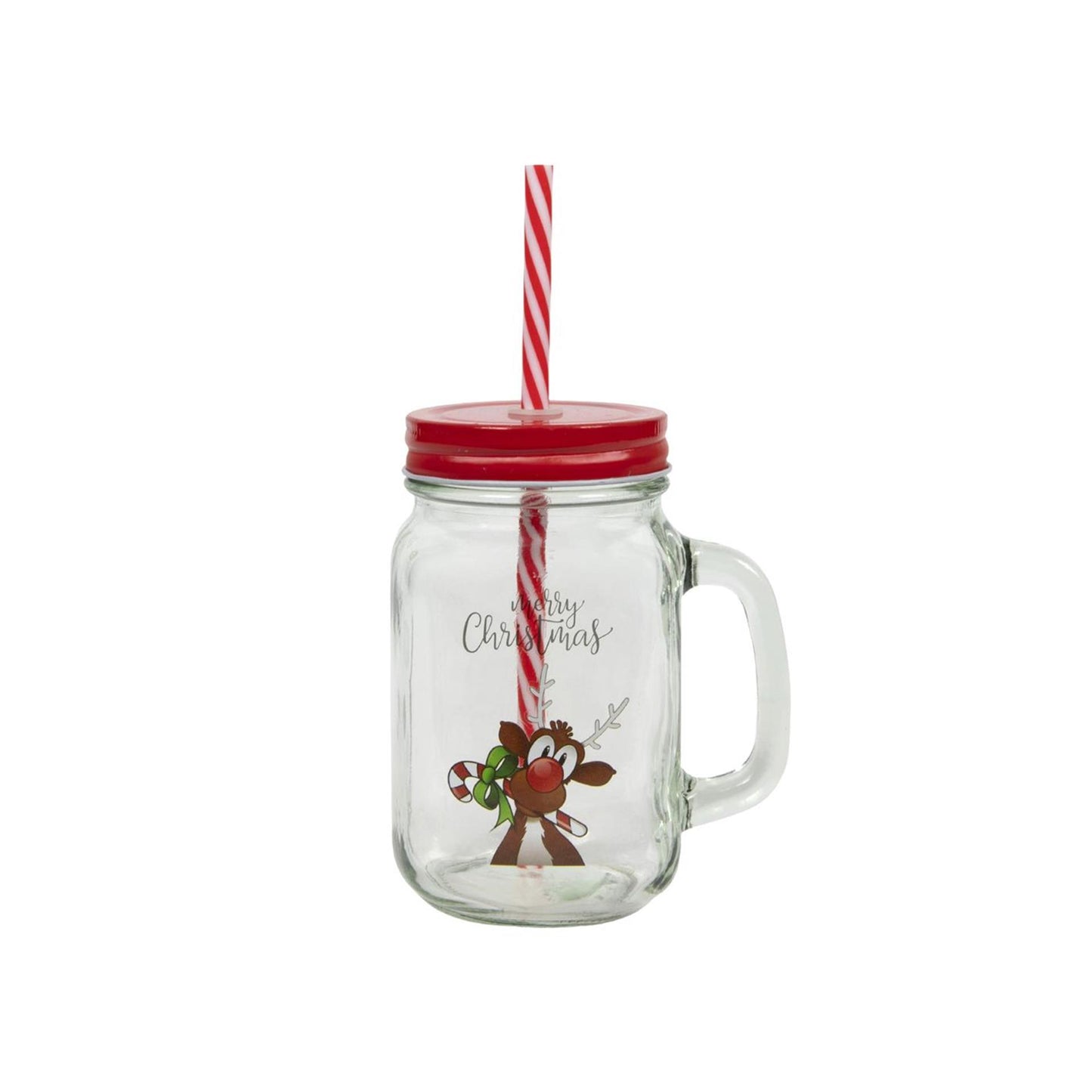 Svenska living bicchiere renna con cannuccia 500ml