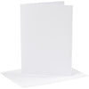 Biglietti e buste aziendali Creativ, formato biglietto 12,7x17,8 cm, formato busta 13,3x18,5 cm, 230 gr, bianco, 4 set 1 scatola