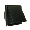 Renson 1066437 - Rejilla de campana extractora de acero inoxidable negra tipo 641 ø125mm, de superficie | 2 piezas