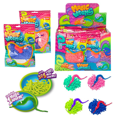 Toi-toys verme magico con mini vermi 50gr