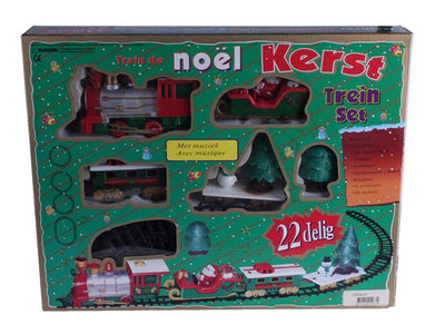 Svenska living set tren navideño 22 piezas con música + luces