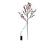 Svenska living ramo artificiale 'bacca glassata' 20led 75cm