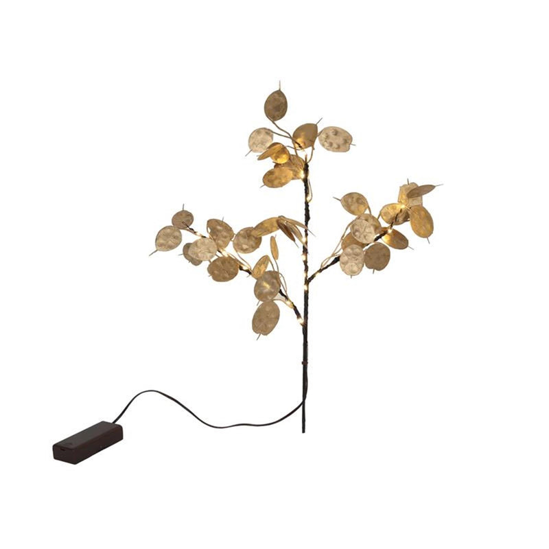 Svenska ramo artificiale vivente 'coin leaf' 20led 40cm